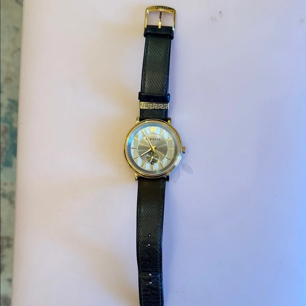 Versace Gold and Black Men's Watch - Picture 1 of 9